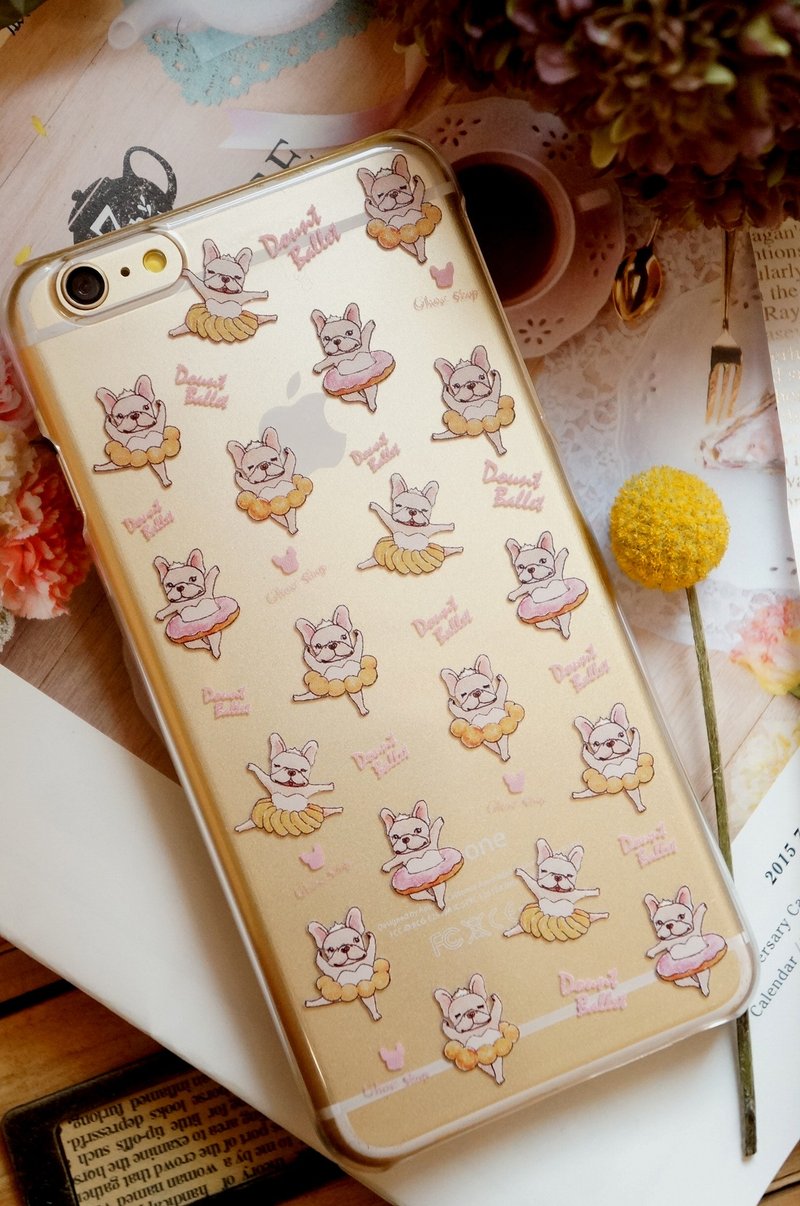 (售完)i6 plus / i6s plus手机壳- 甜甜圈芭蕾法斗(透明) - 手机壳/手机套 - 塑料 