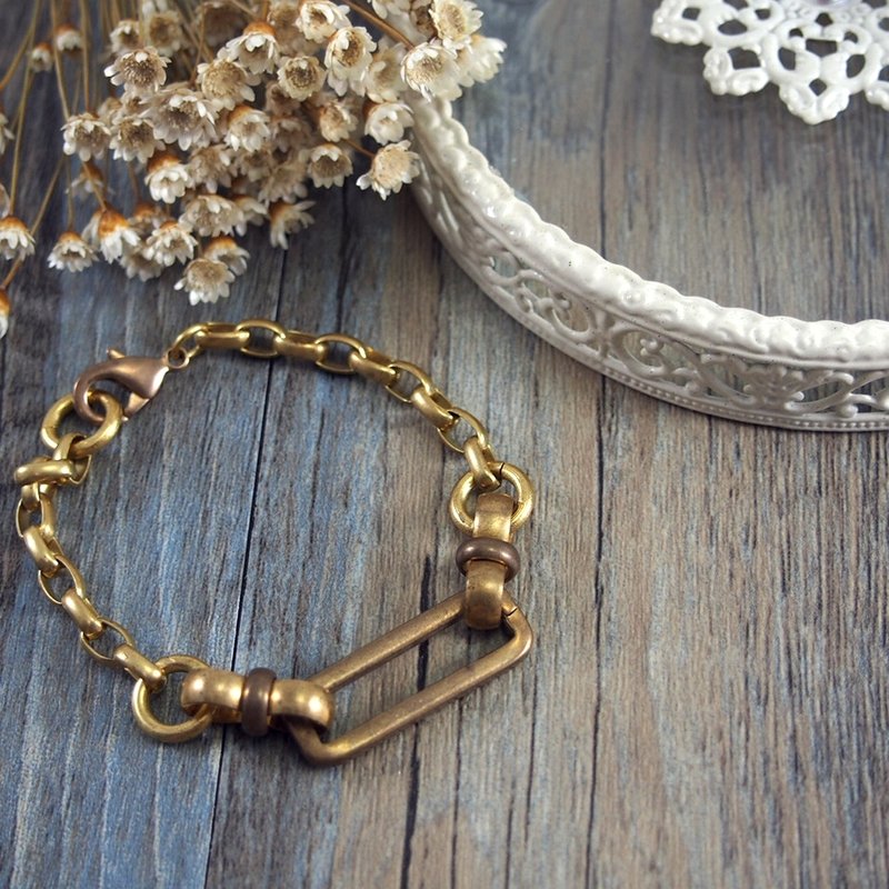 方圆之间-黄铜 - 手链/手环 - 其他金属 