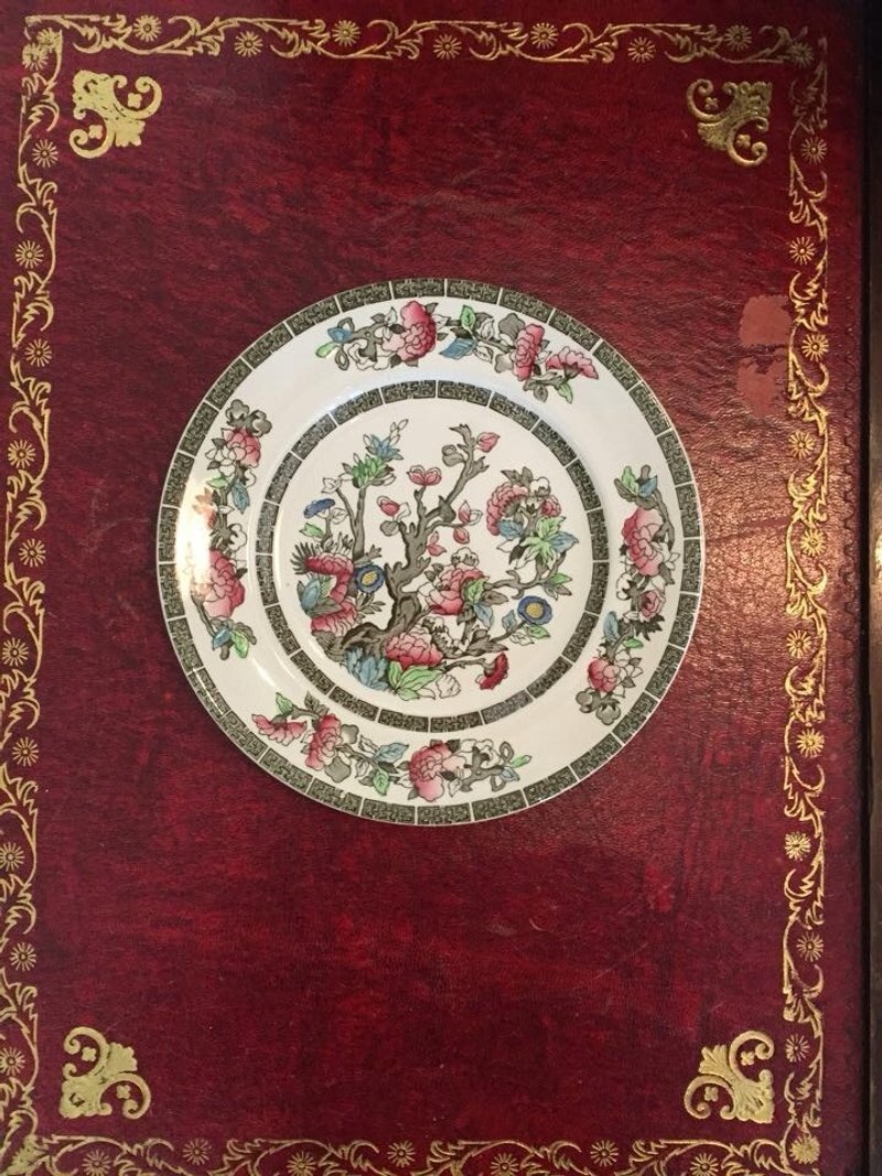 英国制 Johnson Brothers手工上色复古餐盘 - 浅碟/小碟子 - 瓷 