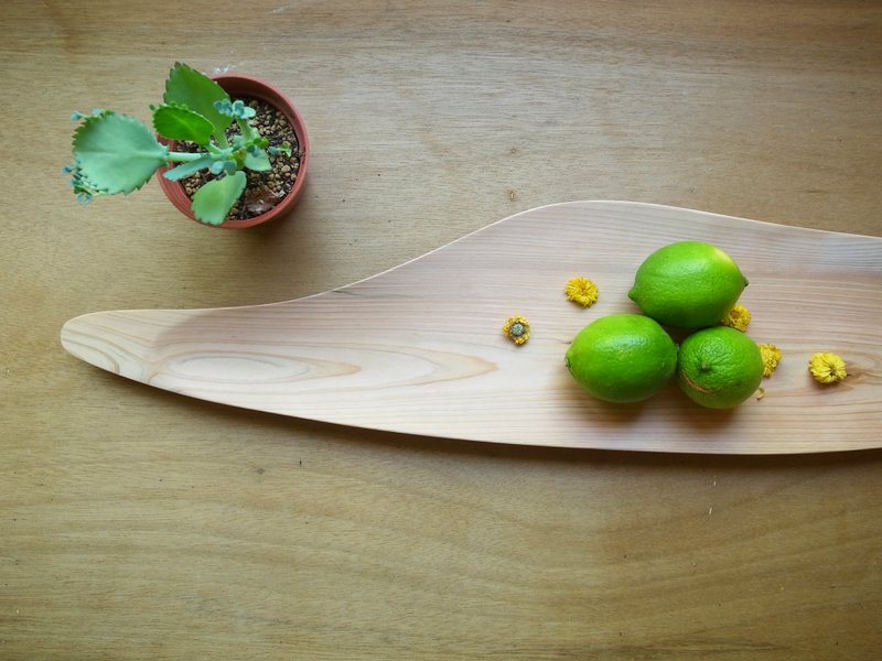 坚定的接纳 - 桧木盘9号【手工木盘/漂流木盘/桧木】 - 浅碟/小碟子 - 木头 咖啡色