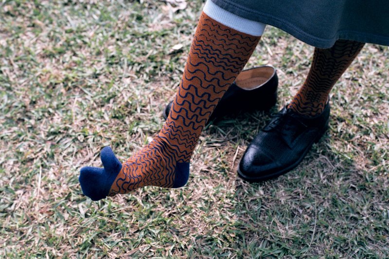 On sale - 终将沉没 / 忍者长袜 - 焦糖色 - 袜子 - 棉．麻 咖啡色