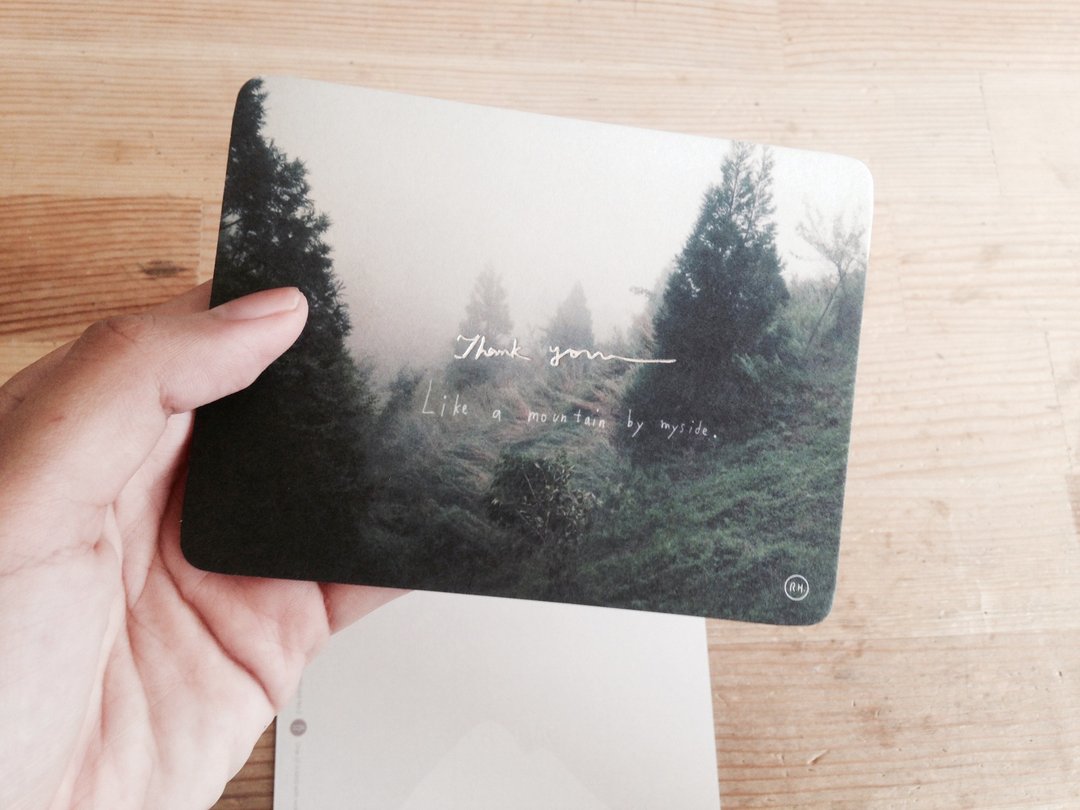 ✧ Thank you ✧ Like a mountain by myside. - 卡片/明信片 - 纸 绿色