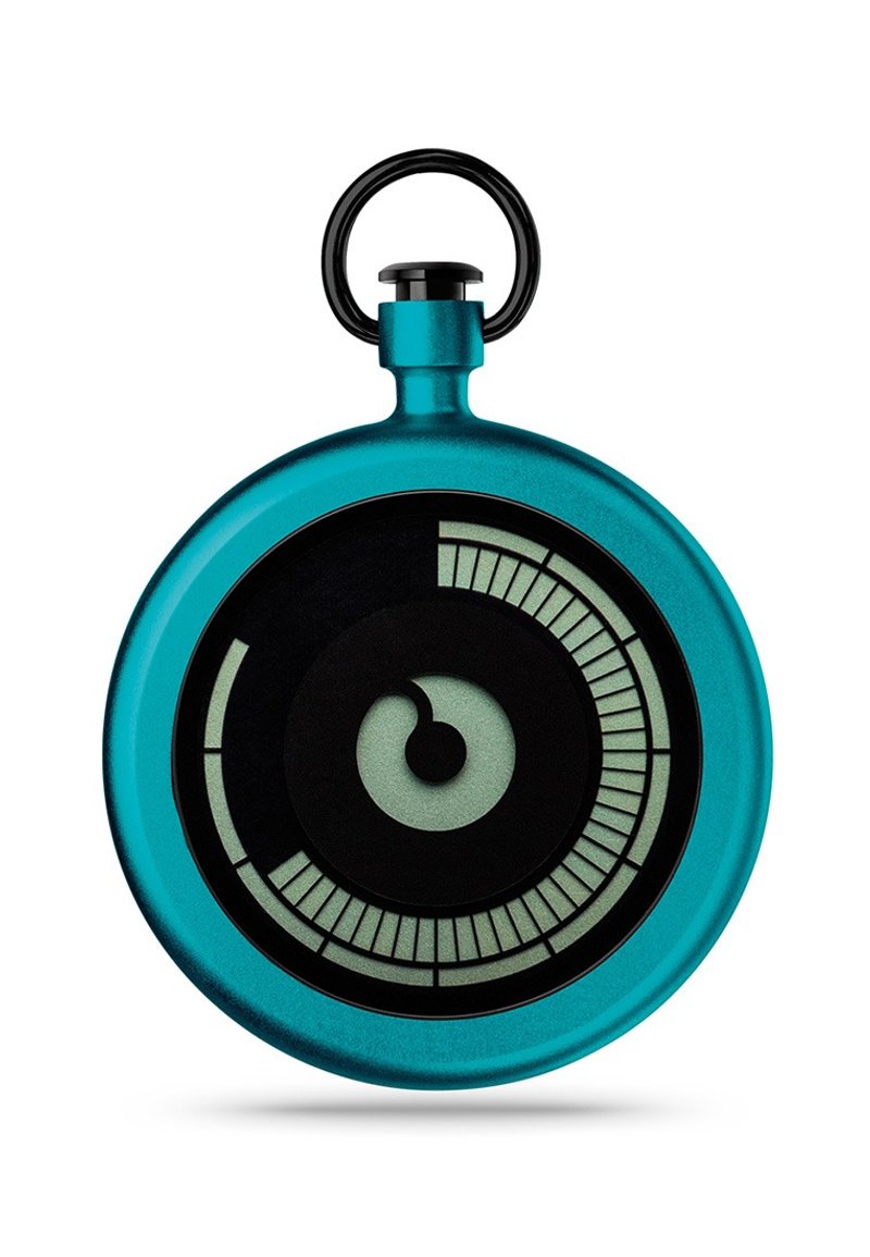 <电子夜光显示> 宇宙泰坦系列怀表 TITAN(蓝色/Azure) - 颈链 - 其他金属 蓝色