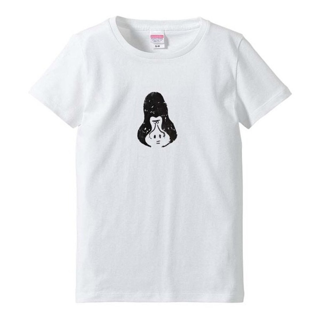Gorilla Cum's T-shirt (Women's M / White) - 女装 T 恤 - 其他材质 黑色