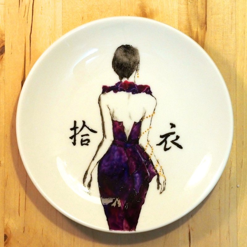 点心盘系列－你的背影 - 浅碟/小碟子 - 其他材质 黑色