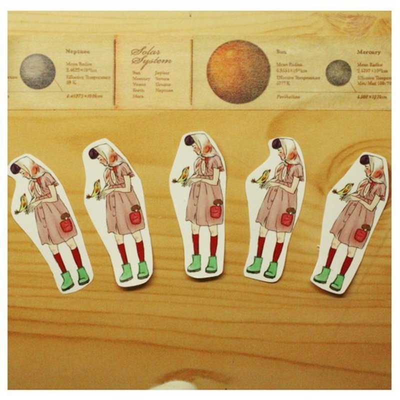 飞飞飞 ,贴纸组（5入） - 贴纸 - 纸 粉红色