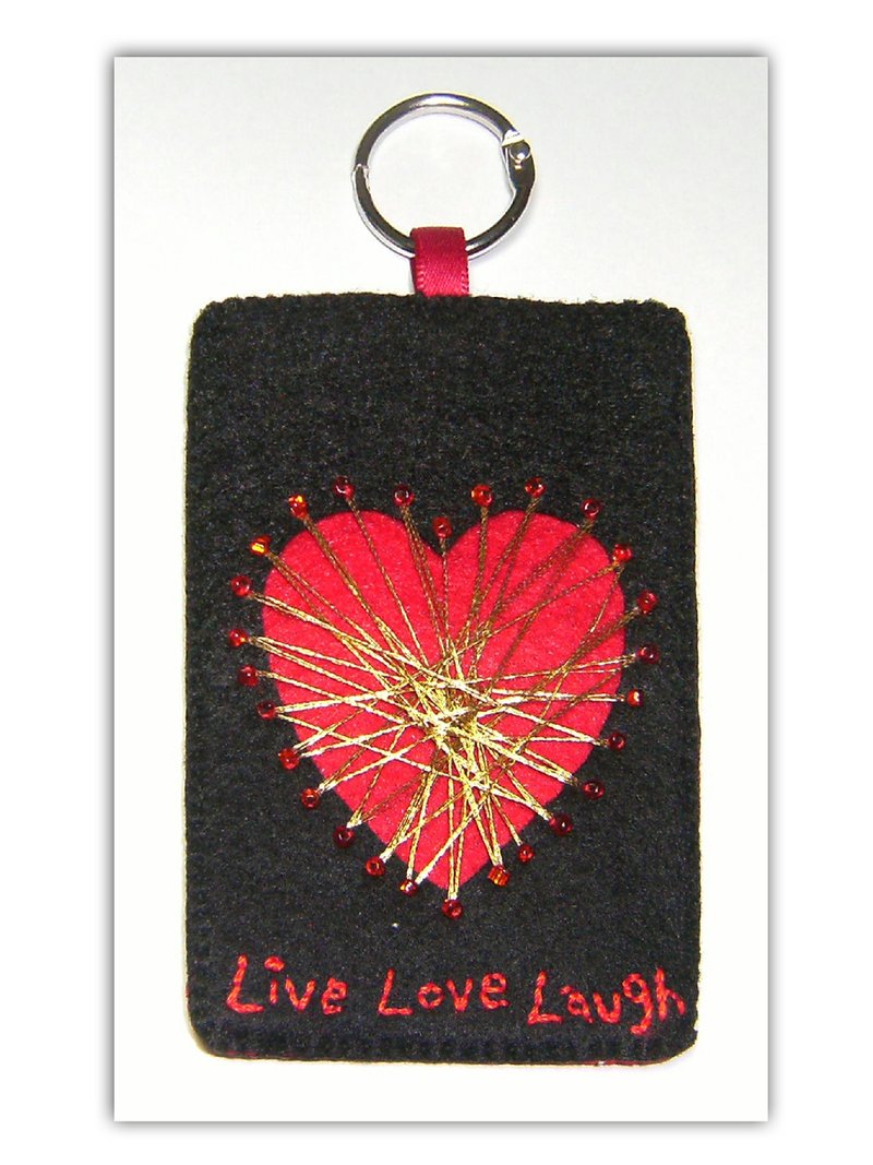 爱心-Live Love Lough 卡套 - 证件套/卡套 - 其他材质 红色