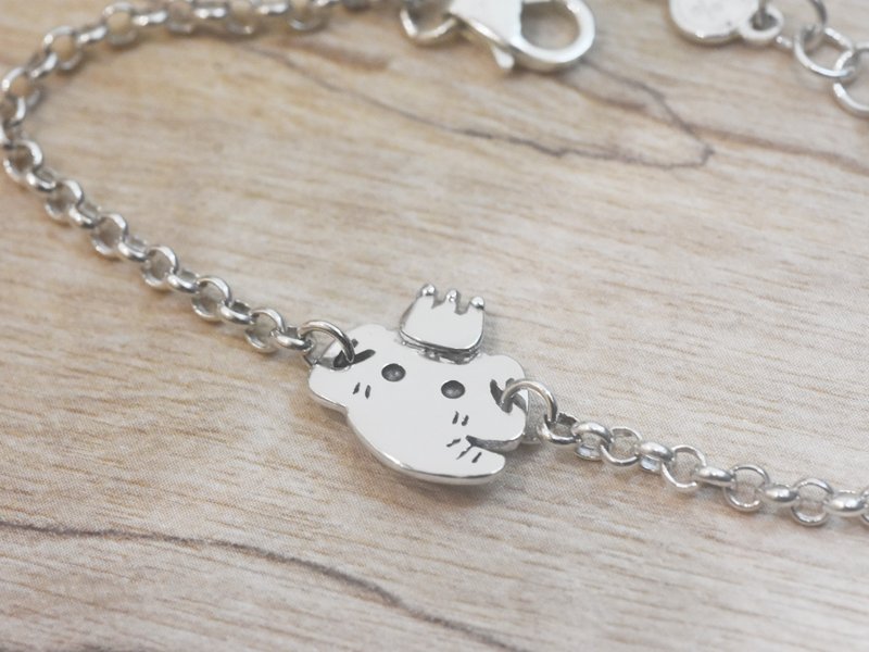 大象 - 小朋友手链 | 925纯银 宝宝周岁礼 刻字 动物银饰 - 婴儿饰品 - 纯银 银色