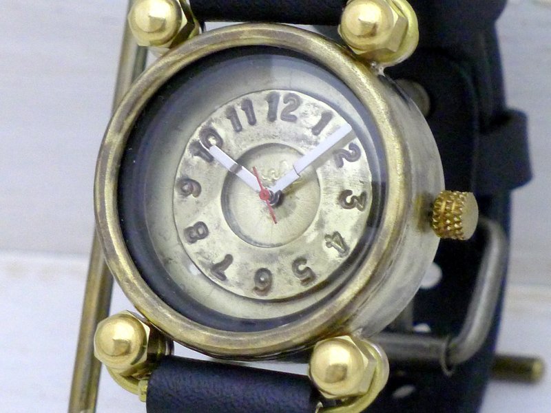 FROG 手作り時計 HandCraftWatch JUMBO Brass36mm (JUM29 BK) - 女表 - 铜/黄铜 金色