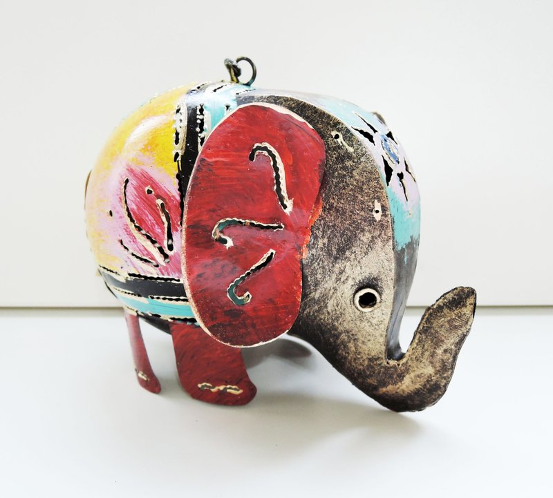 大象家族系列 大象妈妈 挂饰 薰香蜡烛台 咖啡红 - 摆饰 - 压克力 红色