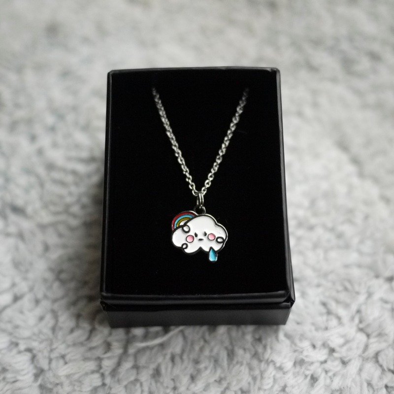 动物项链_彩虹云 - 项链 - 其他金属 多色