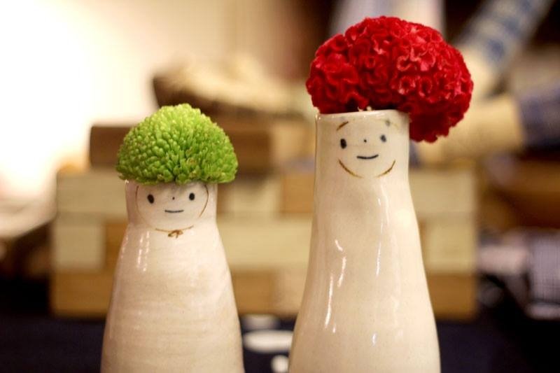 矮个儿 - 花瓶/陶器 - 其他材质 白色