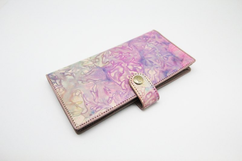 手创皮革绑染长皮夹 - 皮夹/钱包 - 真皮 