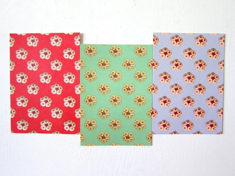 ZhiZhiRen // 波克波织品创作系列 - 创作明信片 - 卡片/明信片 - 纸 多色