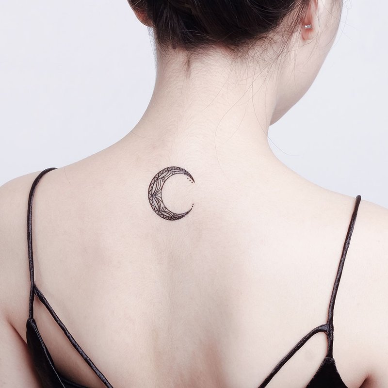 刺青纹身贴纸 - 图腾 月亮 黑色刺青 Surprise Tattoos - 纹身贴 - 纸 黑色