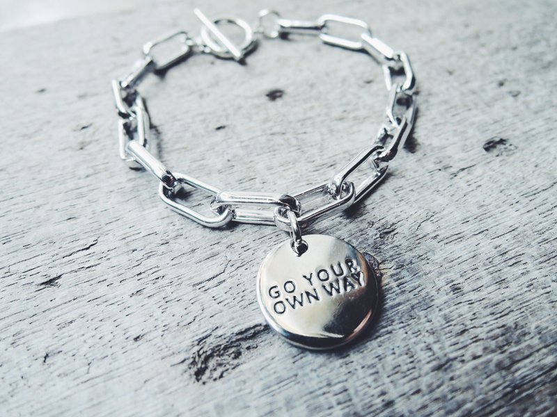 Zhu.正白圆弧个性链 - 手链/手环 - 其他金属 