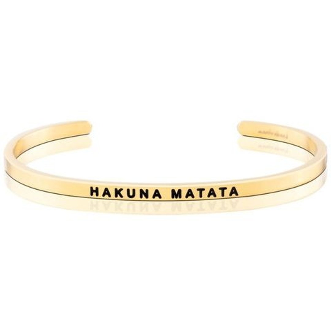 Mantraband - HAKUNA MATATA 别担心 没问题 - 手链/手环 - 其他金属 多色