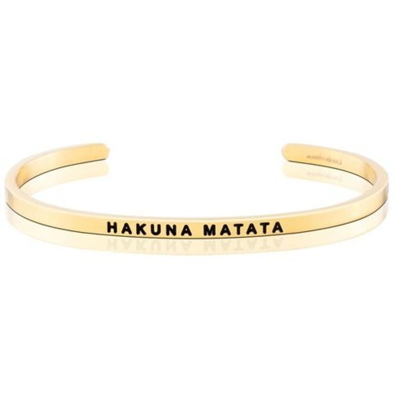 Mantraband - HAKUNA MATATA 别担心 没问题 - 手链/手环 - 其他金属 多色