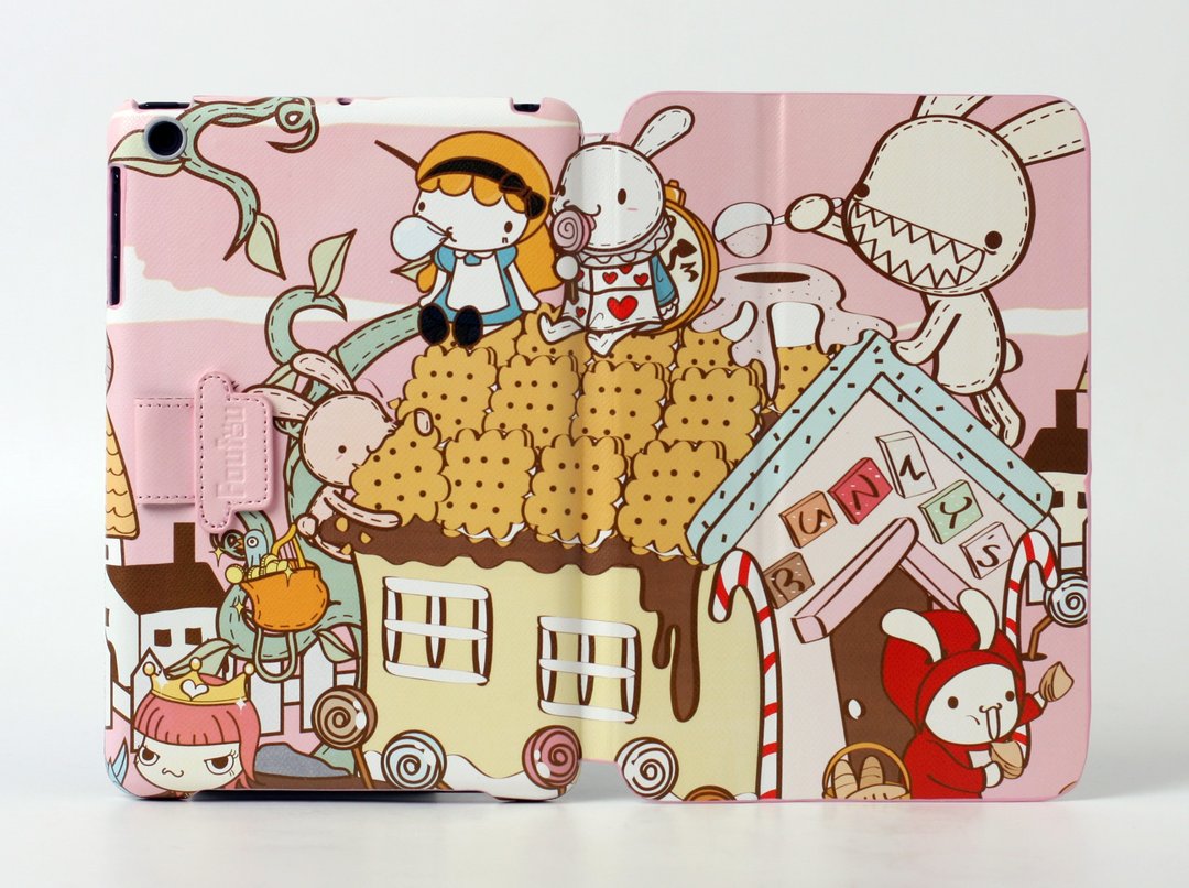 《Foufou》iPadmini Smart Cover 掀盖可立式保护皮套-Sweet Land - 平板/电脑保护壳 - 塑料 粉红色