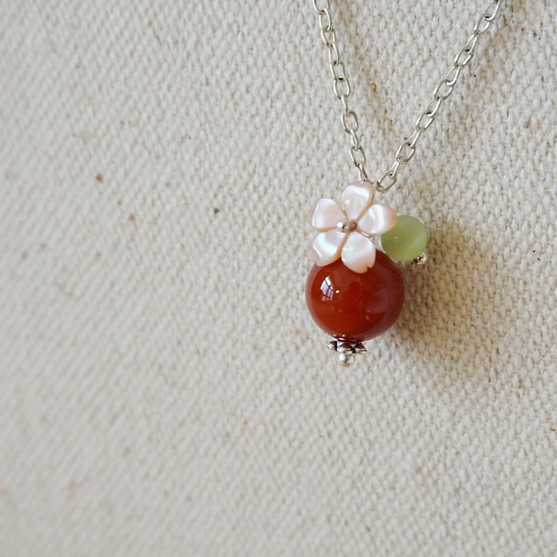 {HNL0071-R} 戏梦  (红月中长链) - 长链 - 其他金属 红色