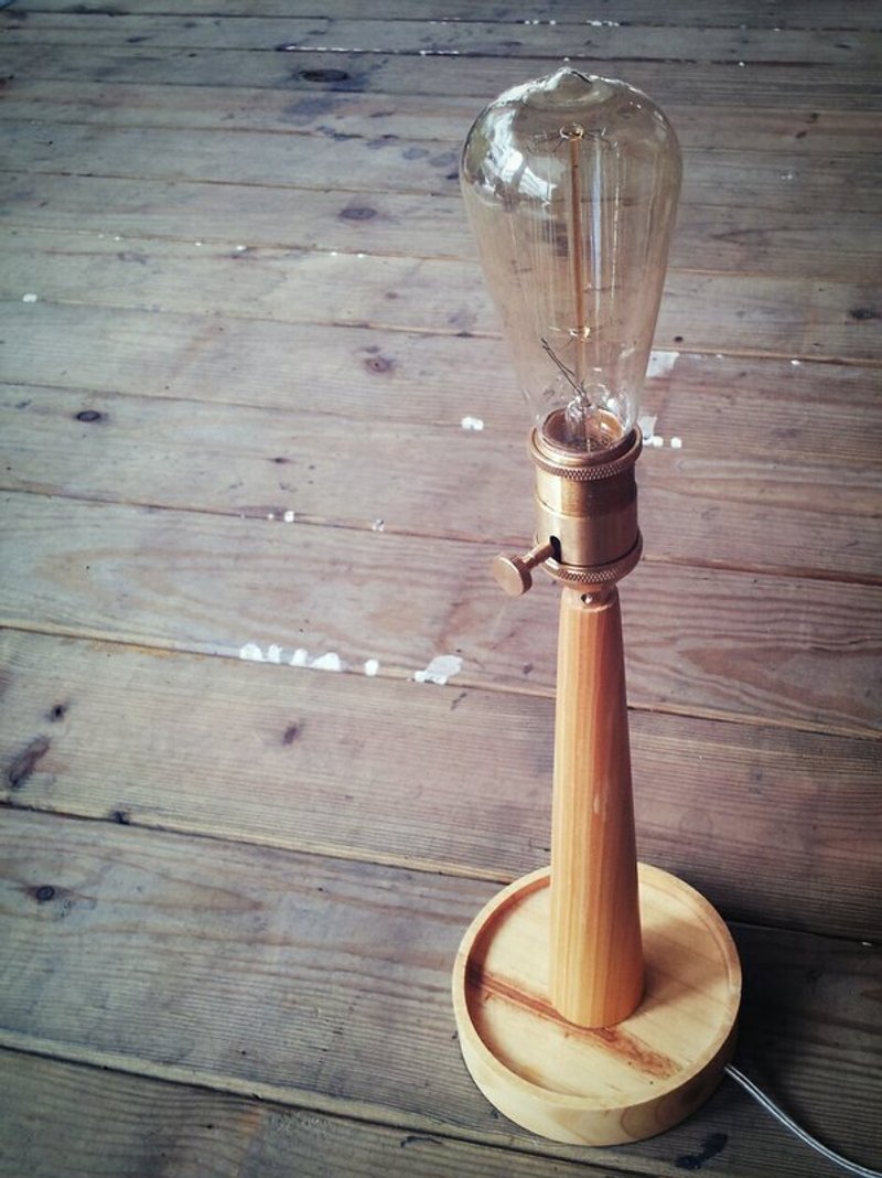 No.7 我等着你回来 手工实木灯座 - 灯具/灯饰 - 木头 咖啡色