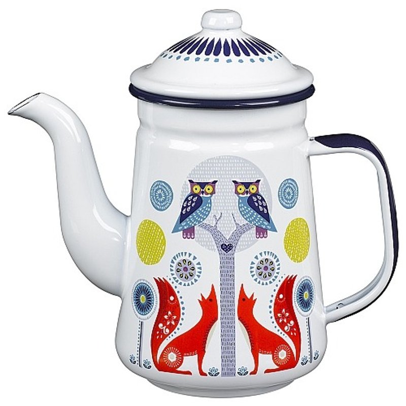 英国Wild & Wolf大容量珐琅咖啡壶/水壶/茶壶 (Day白天) -950ml - 茶具/茶杯 - 珐琅 