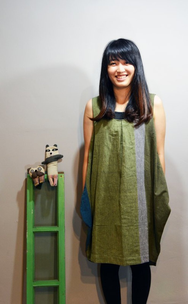 手织绑带洋装＿四色＿公平贸易 - 洋装/连衣裙 - 棉．麻 多色