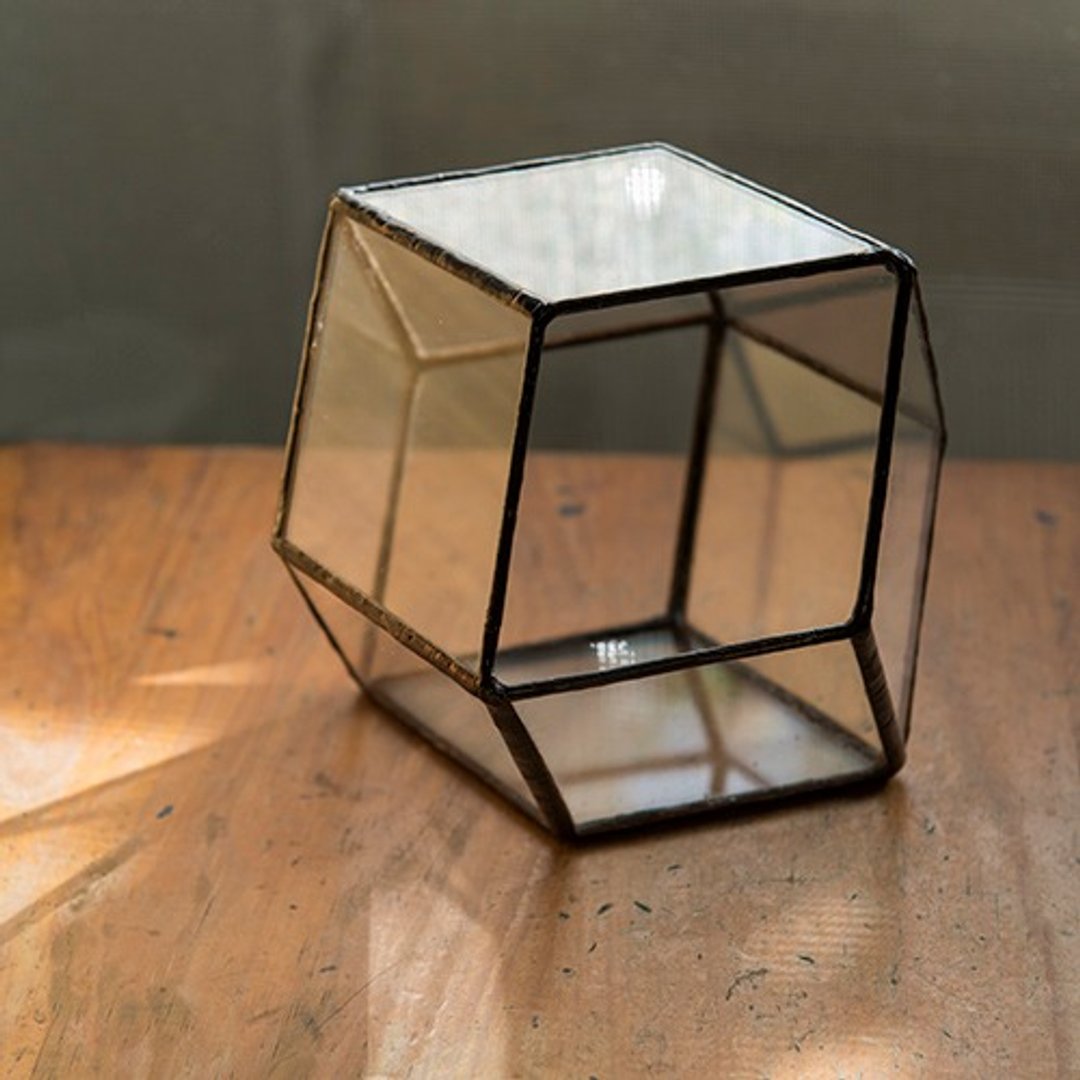 手作温室 玻璃菱形十二面体 GreenHouse 收藏/展示 - 植栽/盆栽 - 玻璃 白色