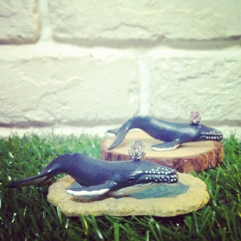 华丽的冒险 –神秘歌手 座头鲸 钥匙圈 - 钥匙链/钥匙包 - 其他材质 灰色