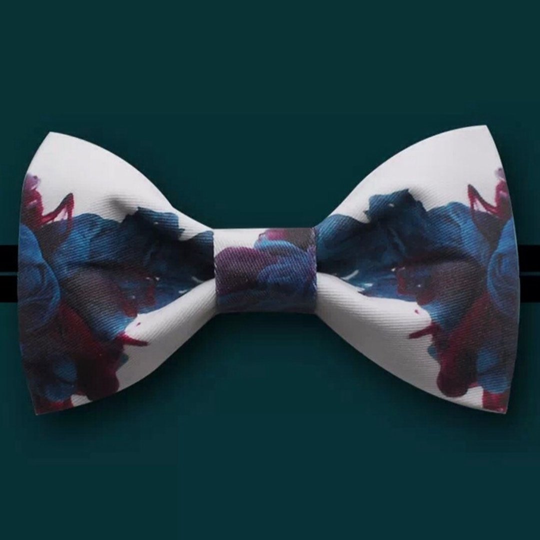 独立设计 印花 系列 领结 Bow Tie 编号046 - 领带/领带夹 - 其他材质 蓝色