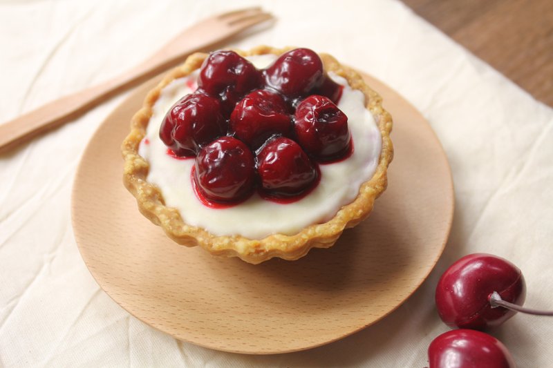 【Apie烘焙研究中心】手工法式红樱桃覆盆子乳酪派/二入 - 蛋糕/甜点 - 新鲜食材 红色