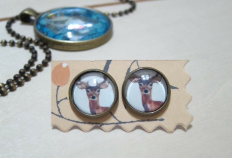 【奈良】古铜耳环 - 耳环/耳夹 - 其他金属 多色