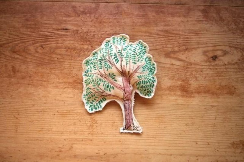 tree broach - 胸针 - 其他材质 绿色
