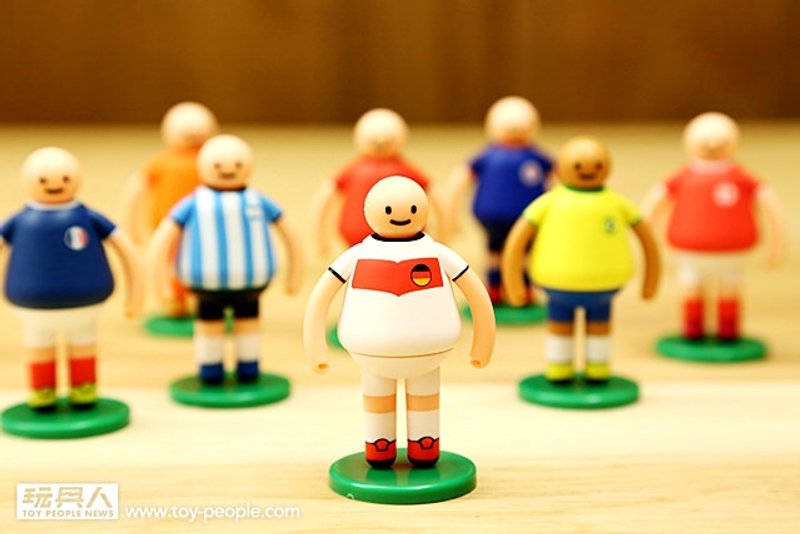 【UPUP举牌小人】立体公仔-足球系列 全套八款 - 贴纸 - 塑料 
