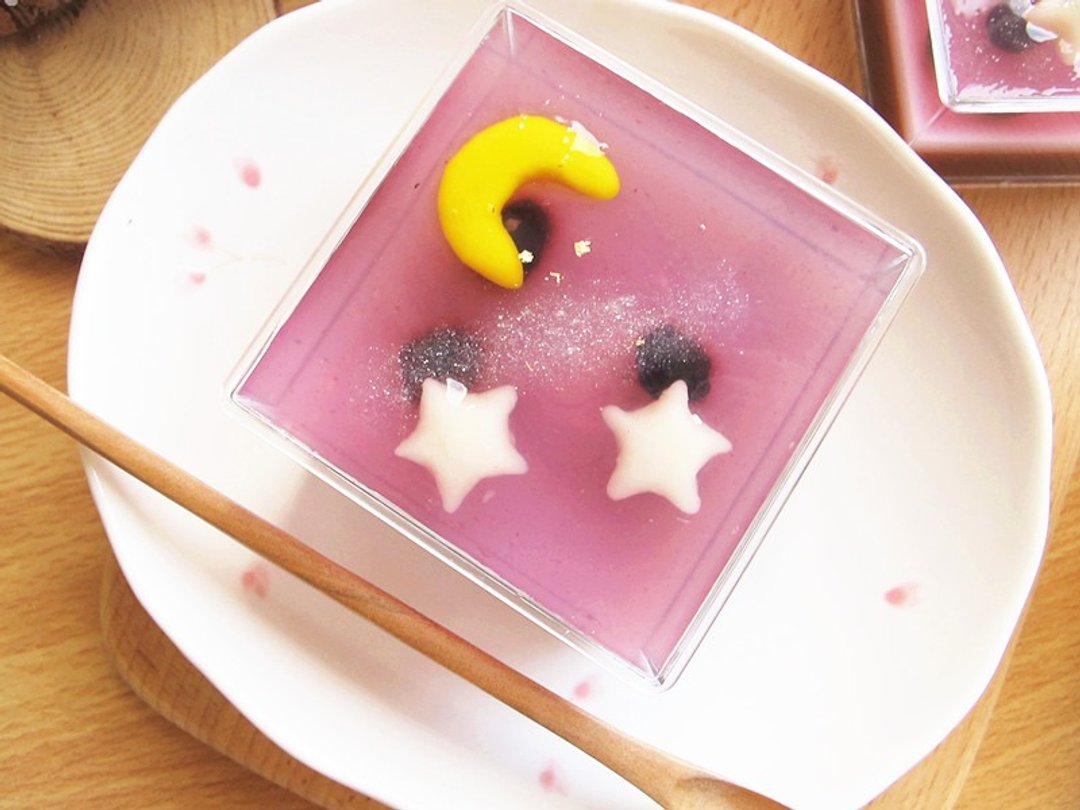 星空水果冻 - 蛋糕/甜点 - 新鲜食材 紫色