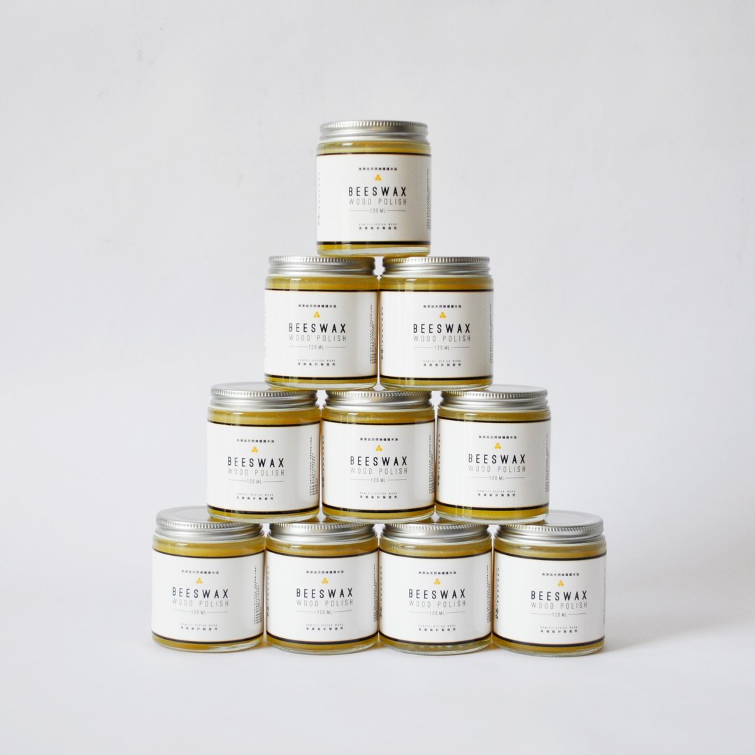 【台湾原产】纯天然蜂蜡护木油(120ml装) / Beeswax Oil 120ml - 其他 - 蜡 橘色