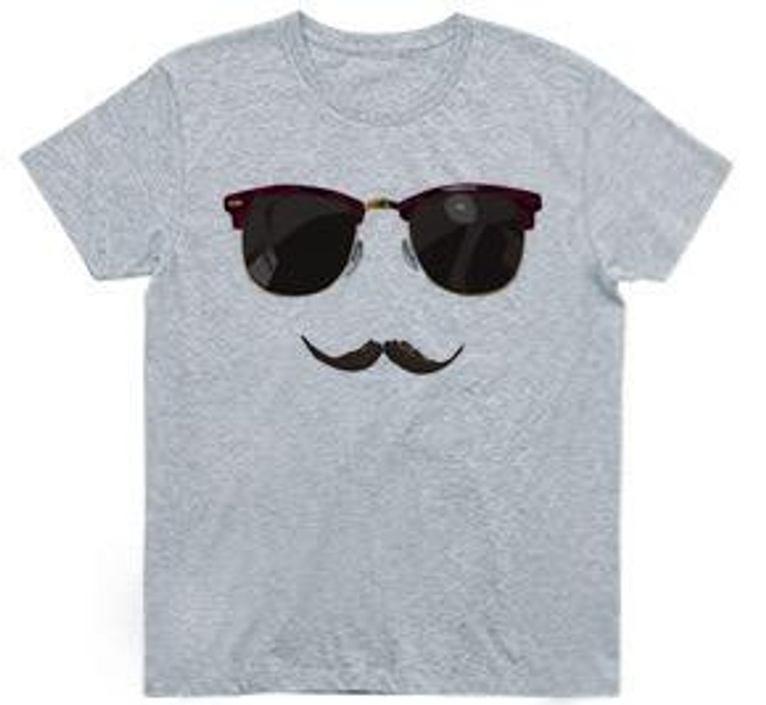 sunglasses (T-shirt 4.0oz gray) - 女装 T 恤 - 其他材质 灰色