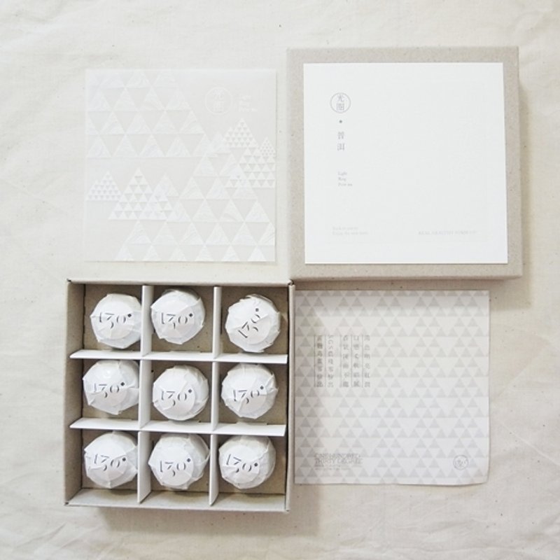 百山渡-9入光圈迷你普洱 - 茶 - 植物．花 白色