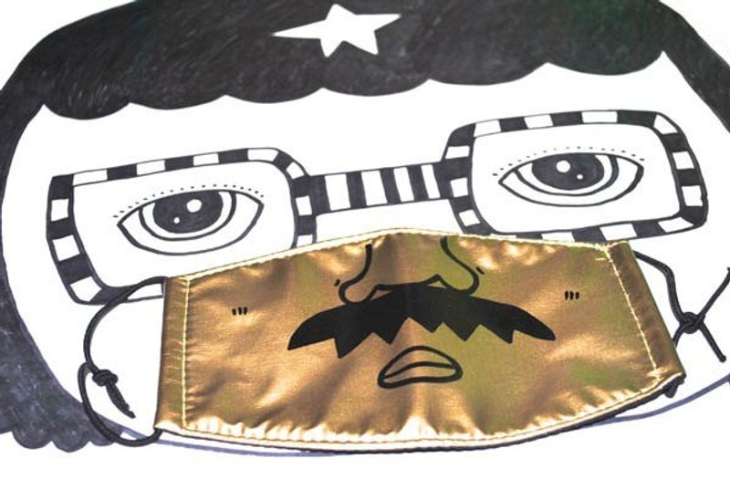 k82废物奶泡_手绘好机车口罩_胡子老爹  - 口罩 - 其他材质 