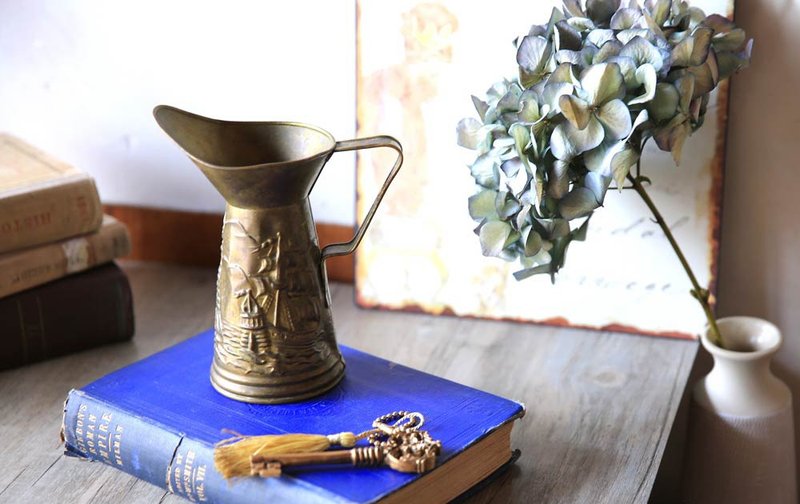 古董英国 古欧洲帆船铜水壶 - 其他 - 其他金属 金色