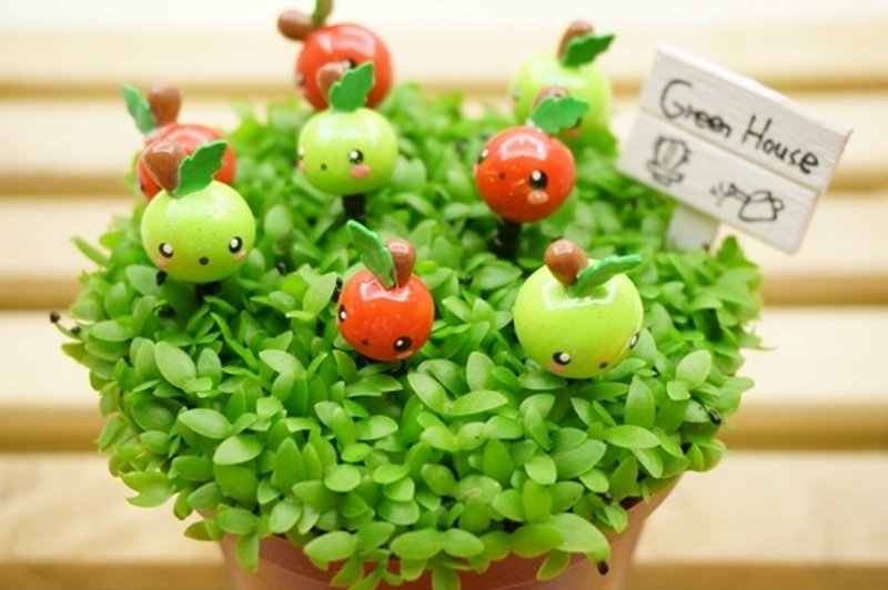 手工制苹果耳机防尘塞 - 玩偶/公仔 - 防水材质 粉红色