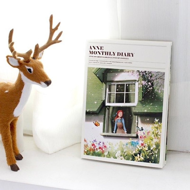 Dessin x Indigo-插画家彩绘月志(无时效)-小安妮,IDG03531 - 笔记本/手帐 - 纸 绿色