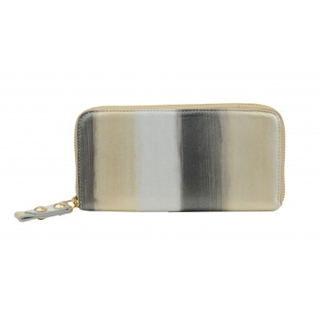 ISABELLA HAND-PAINTED WALLET (SILVERY LEMON) - 皮夹/钱包 - 真皮 黄色