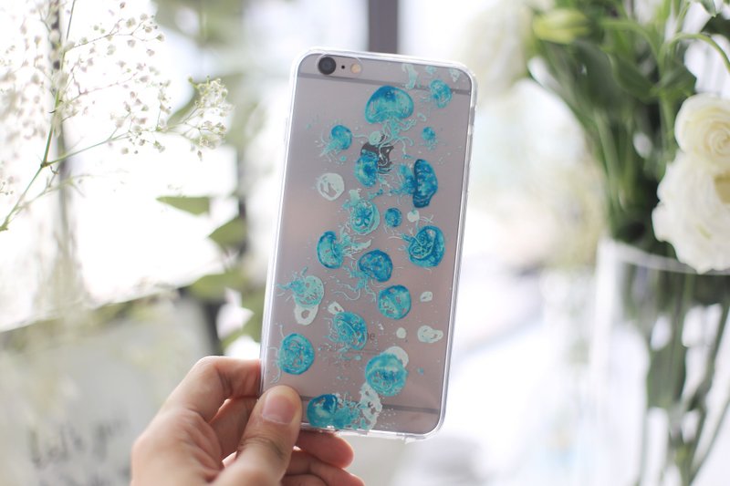 水母手机壳 - 手机壳/手机套 - 塑料 多色