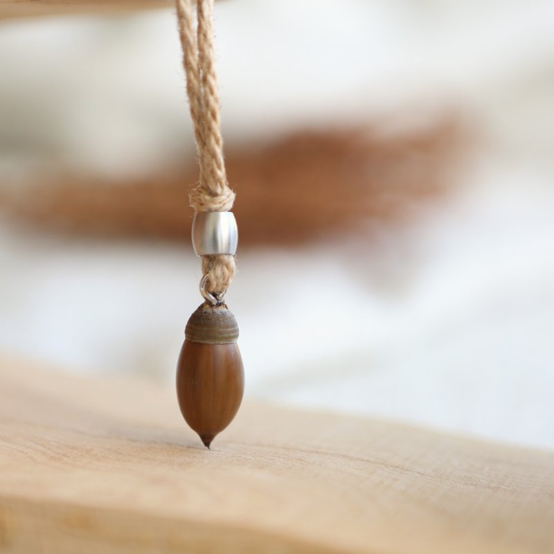 青刚栎 钥匙圈─智慧、丰饶 - 钥匙链/钥匙包 - 植物．花 咖啡色