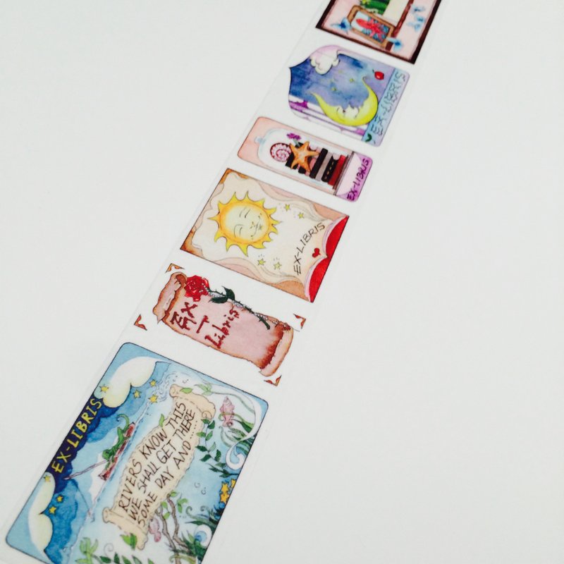 第二弹原创纸胶 藏书票 纸胶带 - 纸胶带 - 纸 