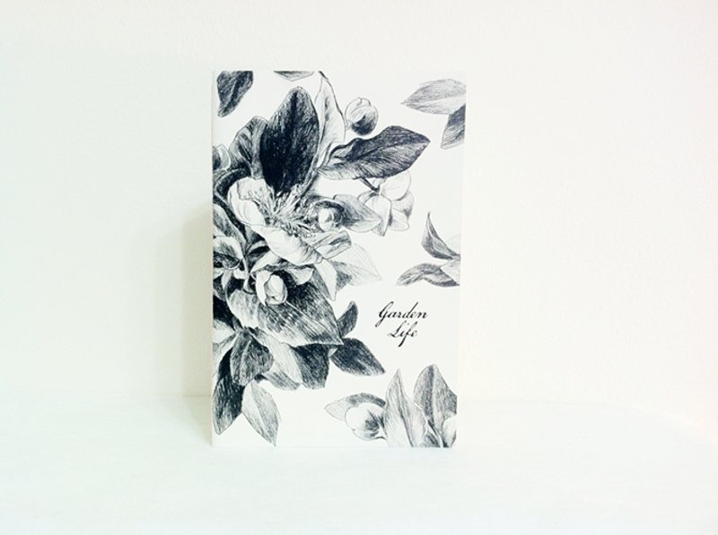 Garden Life 2 花束 │ 植物系 手感线缝 空白笔记本 - 笔记本/手帐 - 纸 白色