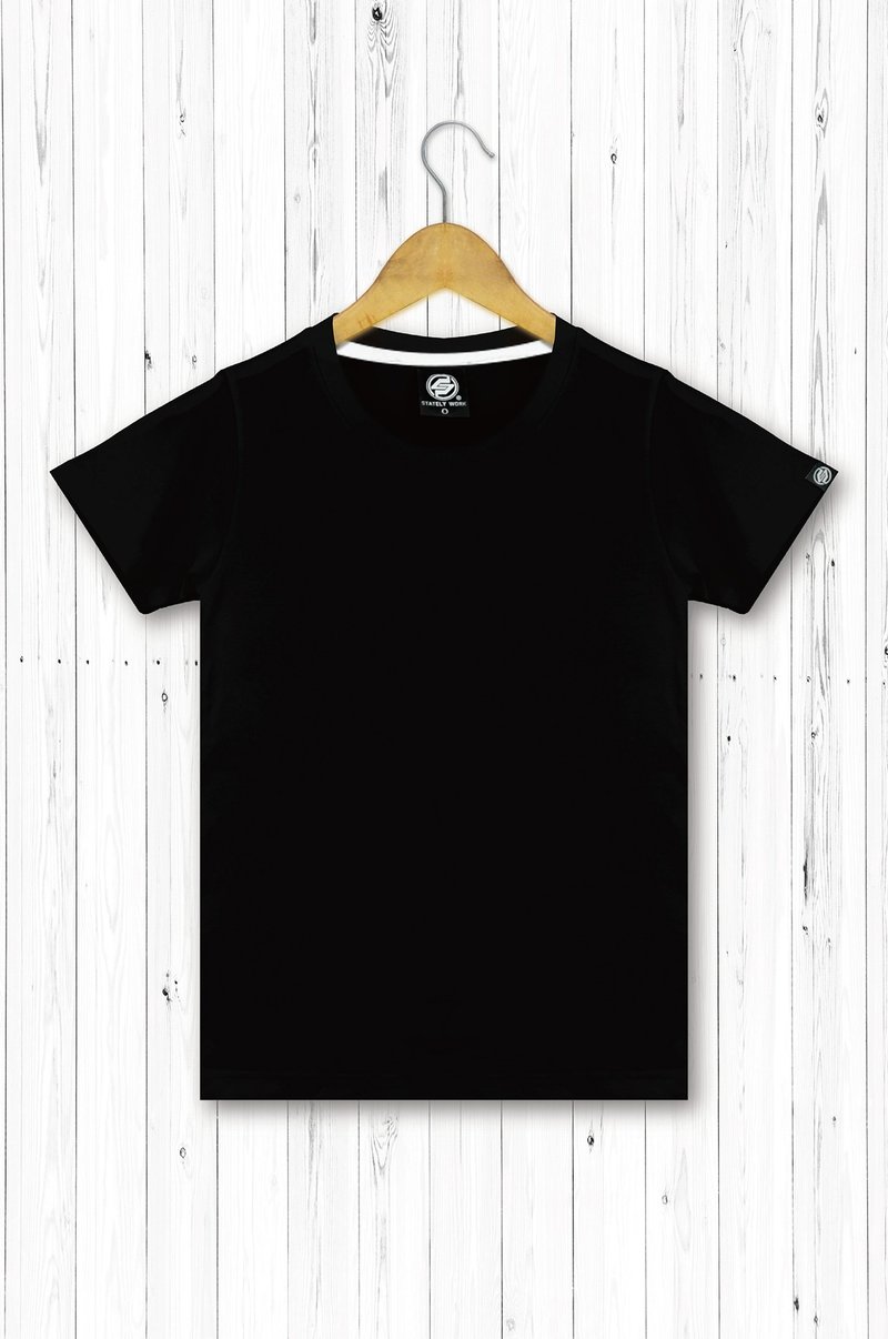 STATELYWORK 空白素面T恤-女T恤-黑 - 女装 T 恤 - 棉．麻 白色