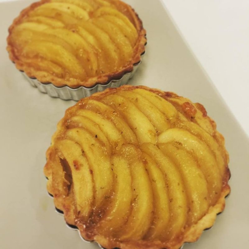 凤梨或苹果杏仁塔～酸甜好滋味 - 蛋糕/甜点 - 新鲜食材 黄色