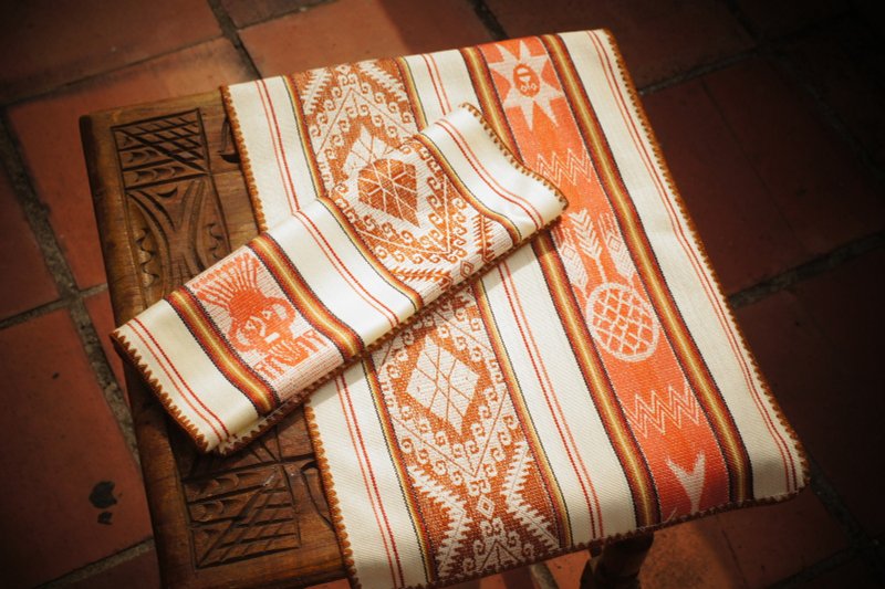 Vista[见闻]，南美洲，手工桌布(中)- 日落橘 - 摆饰 - 纸 